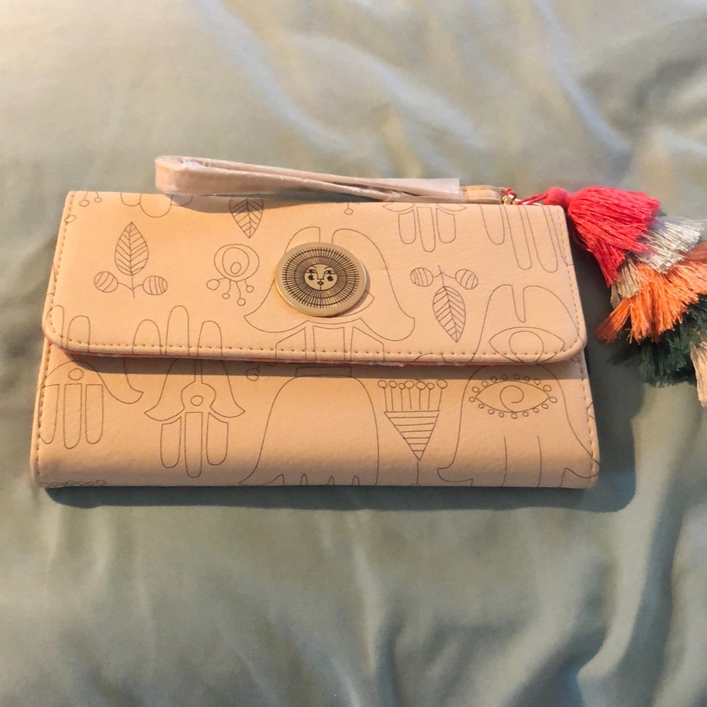 Jungalow Wallet Humsa print with tassel